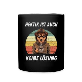 Irony Tshirt Funny Funny Humor Sarcasm Laughter - Full Colour Mug - black - Front
