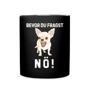Irony Tshirt Funny Funny Humor Sarcasm Laughter - Full Colour Mug - black - Front