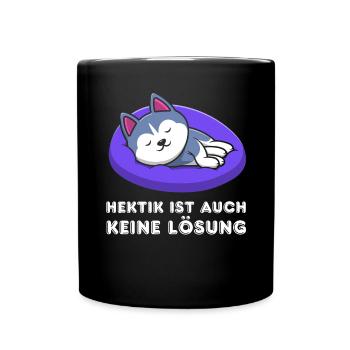 Irony Tshirt Funny Funny Humor Sarcasm Laughter - Full Colour Mug - black - Front