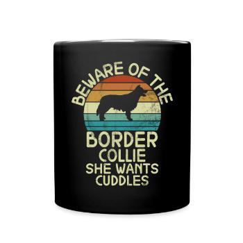 Cadeaux Border Collie - Mug uni - noir - Devant