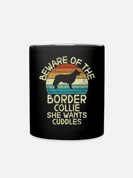 Border Collie Gifts - Tasse einfarbig - Schwarz