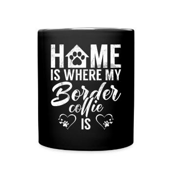 Cadeaux Border Collie - Mug uni - noir - Devant
