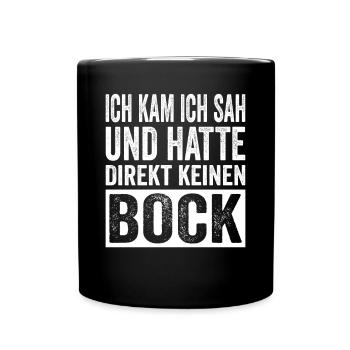 Je suis venu, j’ai vu et je n’en ai pas eu envie tout de suite - Mug uni - noir - Devant