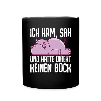 Je suis venu, j’ai vu et je n’en ai pas eu envie tout de suite - Mug uni - noir - Devant