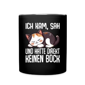 Je suis venu, j’ai vu et je n’en ai pas eu envie tout de suite - Mug uni - noir - Devant