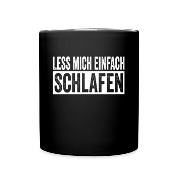 Just Let Me Sleep T-shirt de nuit - Mug uni - noir - Devant