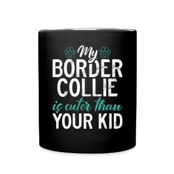 Cadeaux Border Collie - Mug uni - noir - Devant