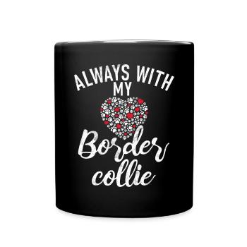 Cadeaux Border Collie - Mug uni - noir - Devant