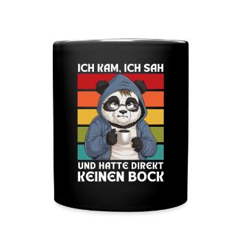Funny Gift Koala Funny Humor Lazy Fun - Full Colour Mug - black - Front