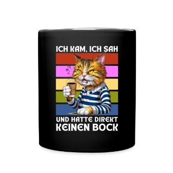 Drôle Cadeau Chat Drôle Humour Paresseux Fun - Mug uni - noir - Devant