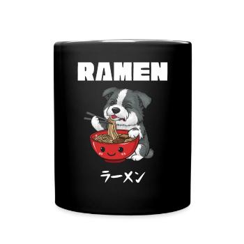Ramen Nouilles Chibi Asia Soupe de nouilles pour chiens Anime - Mug uni - noir - Devant