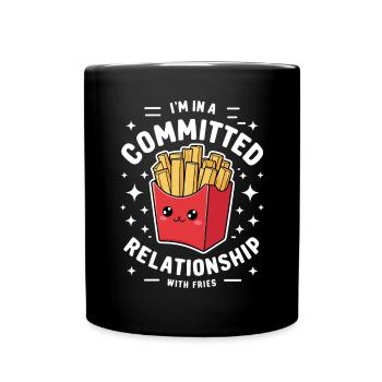 French Fries Bude Funny Oven French Fries - Full Colour Mug - black - Front