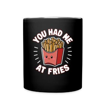 Fast Food French Frieze French Fries Lover Gift - Full Colour Mug - black - Front