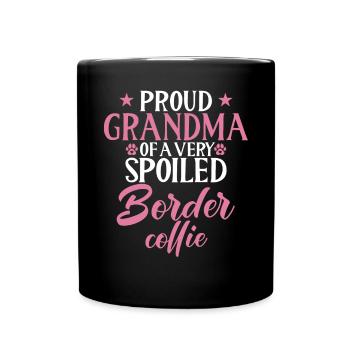 Border Collie Gifts - Tasse einfarbig - Schwarz - Vorne