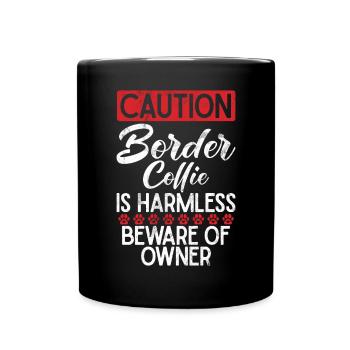 Border Collie Gifts - Tasse einfarbig - Schwarz - Vorne