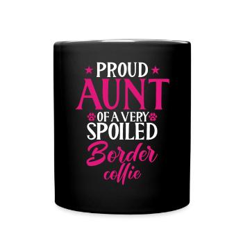 Border Collie Gifts - Tasse einfarbig - Schwarz - Vorne