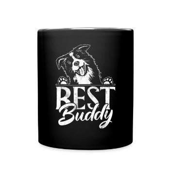 Border Collie Gifts - Tasse einfarbig - Schwarz - Vorne