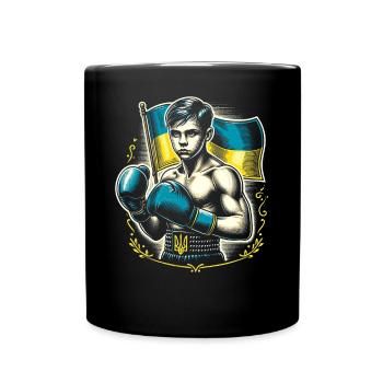 Boxeur ukrainien Boxeur patriotique - Mug uni - noir - Devant