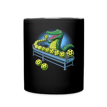 Crocodile Pickleball Factory Pickleball drôle - Mug uni - noir - Devant