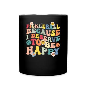 Joueur de pickleball Tournoi de dinking de pickleball - Mug uni - noir - Devant