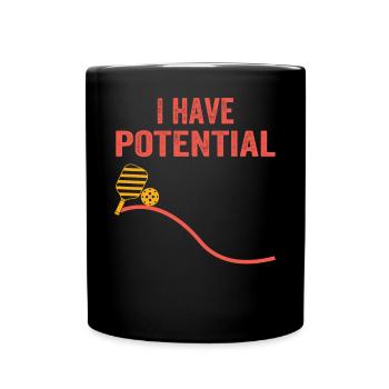 Paddleball Sport Athlete Pickleball Trainer Paddle - Full Colour Mug - black - Front