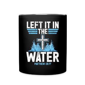 Taufe Getaufte Christliche Jesusgott -Bibel - Tasse einfarbig - Schwarz - Vorne