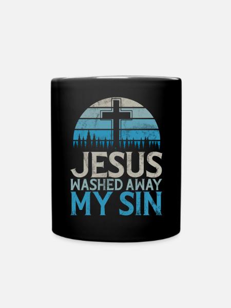 Taufe Getaufte Christliche Jesusgott -Bibel - Tasse einfarbig - Schwarz