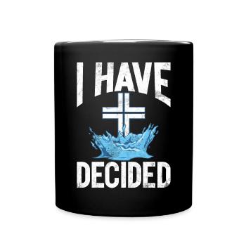 Taufe Getaufte Christliche Jesusgott -Bibel - Tasse einfarbig - Schwarz - Vorne