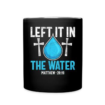Taufe Getaufte Christliche Jesusgott -Bibel - Tasse einfarbig - Schwarz - Vorne