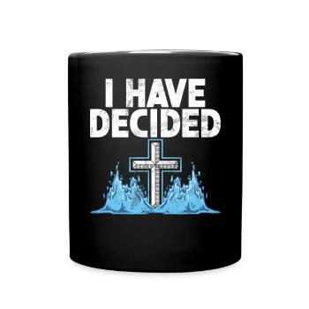 Taufe Getaufte Christliche Jesusgott -Bibel - Tasse einfarbig - Schwarz - Vorne