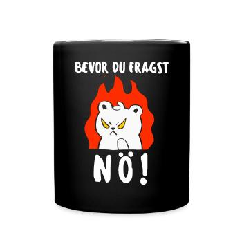 T-shirt chat Drôle Drôle Humour Sarcasme Ironie - Mug uni - noir - Devant