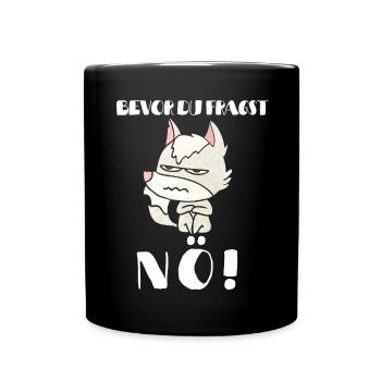 renard Tshirt Drôle Drôle Humour Sarcasme Ironie - Mug uni - noir - Devant