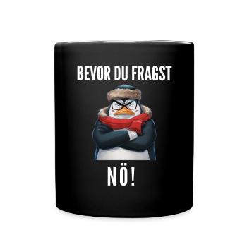 Penguin Tshirt Funny Funny Humor Sarcasm Funny - Full Colour Mug - black - Front