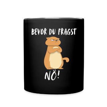 T-shirt chat Drôle Drôle Humour Sarcasme Ironie - Mug uni - noir - Devant