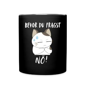 T-shirt chat Drôle Drôle Humour Sarcasme Ironie - Mug uni - noir - Devant