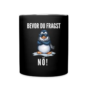 Penguin Tshirt Funny Funny Humor Sarcasm Funny - Full Colour Mug - black - Front