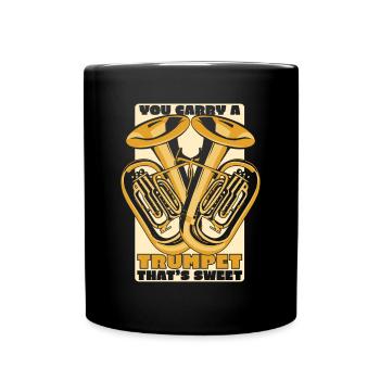 Vous portez une trompette qui est un doux joueur d’euphoniste - Mug uni - noir - Devant