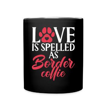 Cadeaux Border Collie - Mug uni - noir - Devant