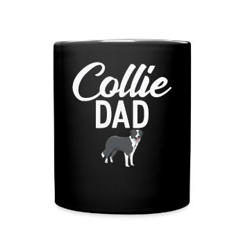 Border Collie Gifts - Tasse einfarbig - Schwarz - Vorne
