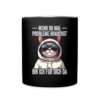 Si jamais vous avez besoin de problèmes, je suis là pour vous - Mug uni - noir - Devant