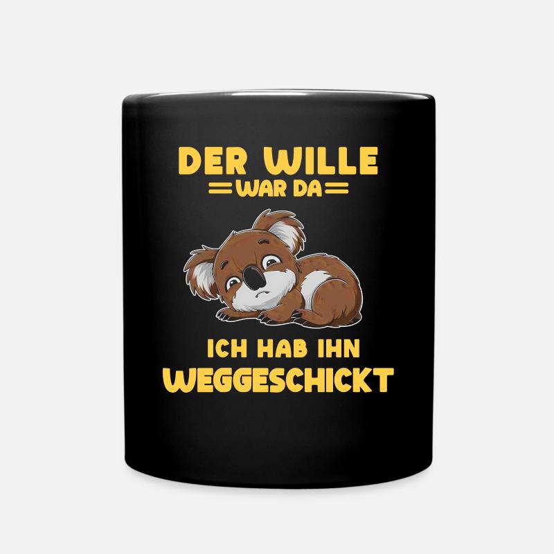 Koala Tshirt Drôle Drôle Humour Sarcasme Ironie - Mug uni - noir