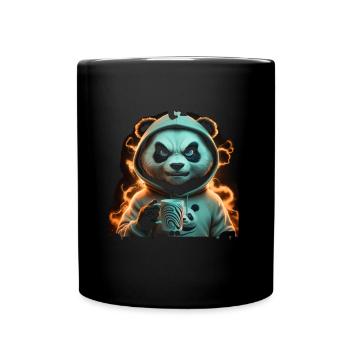 Panda Tshirt Drôle Drôle Humour Sarcasme Bureau - Mug uni - noir - Devant