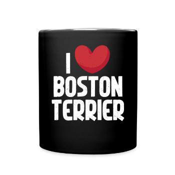 Boston Terrier Gifts - Tasse einfarbig - Schwarz - Vorne