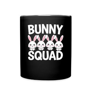Bunnies Groups Design Bunnies Squad - Mug uni - noir - Devant