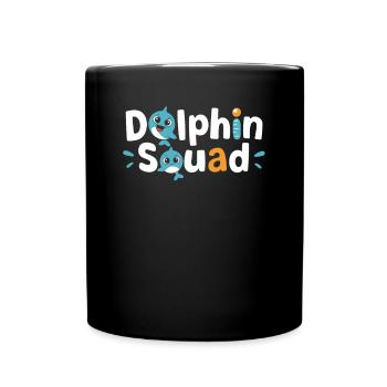 Delfin Gruppen Design Delfin Squad - Tasse einfarbig - Schwarz - Vorne