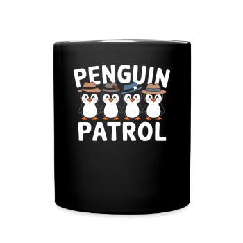 Penguin Group Design Penguin Patrol - Mug uni - noir - Devant