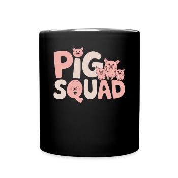 Cochon Groupe Design Cochon Vacances Ferme - Mug uni - noir - Devant