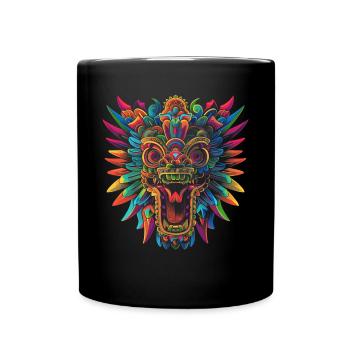 Quetzalcoatl Dieu aztèque mythologie Maya Inca Popa - Mug uni - noir - Devant