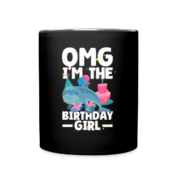Dauphin Anniversaire Fille - Mug uni - noir - Devant