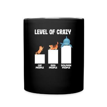 Niveau de liste d’animaux fous Amoureux des animaux - Mug uni - noir - Devant